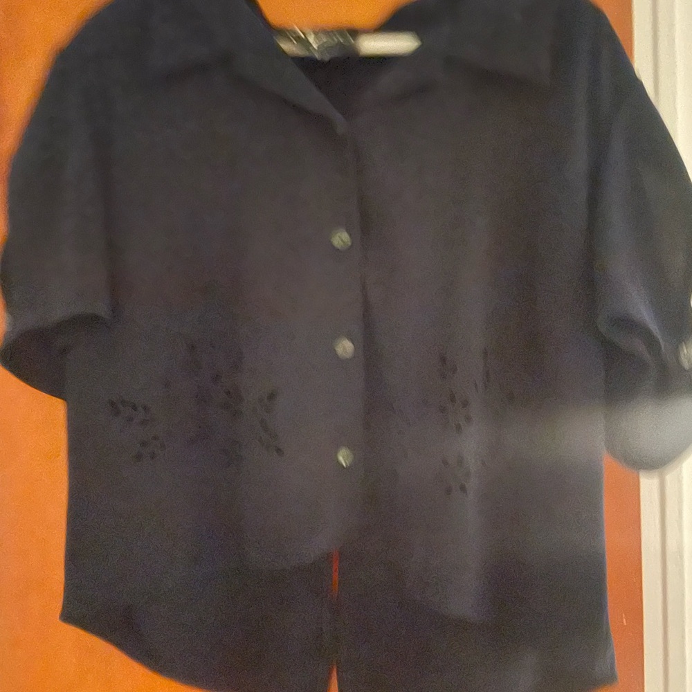 Elegant Navy Women's Blouse